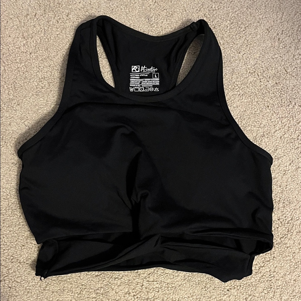 Fit Couture Black Sports Bra